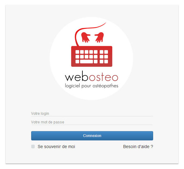 Login dans Webosteo